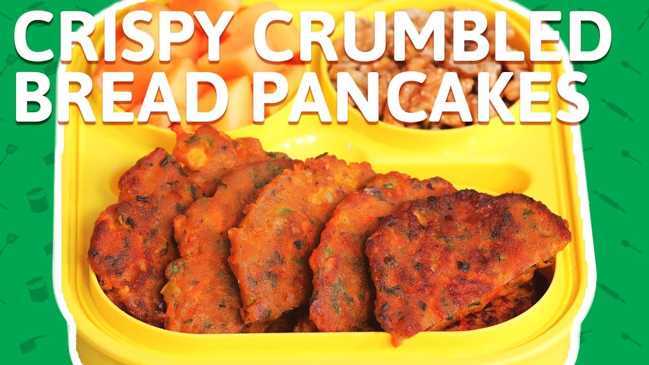 Crispy Crumbled Bread Pancakes - Easy To Make Bread Uttapam - Pancake Recipe For Kids Tiffin Box | India Food Network