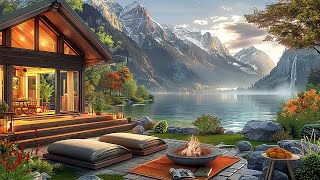 Enchanted Summer GardenTranquil Campfire, Bird Song & Nature Sounds for Relaxation By The Lake