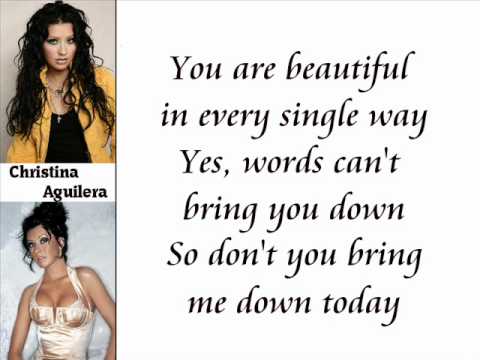 Hurt aguilera текст. Christina Aguilera beautiful текст. Агилера beautiful.