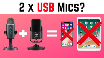 Can you record 2 USB MICROPHONES at once on iPad/iPhone?