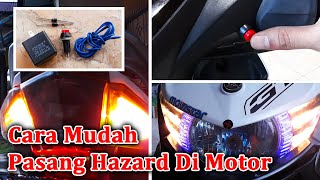 CARA MUDAH BUAT LAMPU SEIN HAZARD di MOTOR