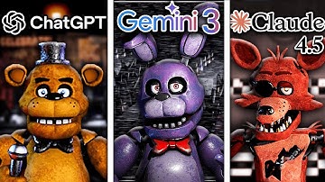 ChatGPT vs Gemini 3 vs Claude Create FNAF From Scratch