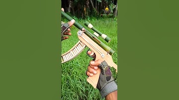 Green Bamboo Slingshots #Bamboo #craft