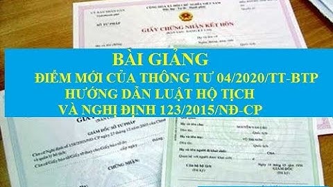 Duự thảo thông tư hướng dẫn luật hộ tịch 2023