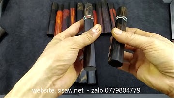 Cán gỗ bát giác cao cấp cho dao Nhật