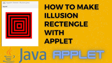 how to make illusion rectengle with java applet | Make Two Color Rectengle with Loop In Applet