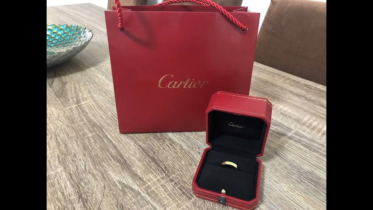 cartier ring unboxing