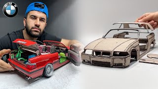 How to Make a Handmade Bmw 320i E36 Convertible from Cardboard (Crafts)