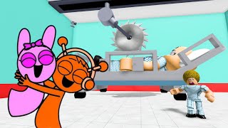 Sprunki Pinki & Oren Played Escape The Hospital Obby In Roblox Incredibox Sprunki