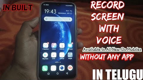 Inbuilt screen recording with voice in telugu
