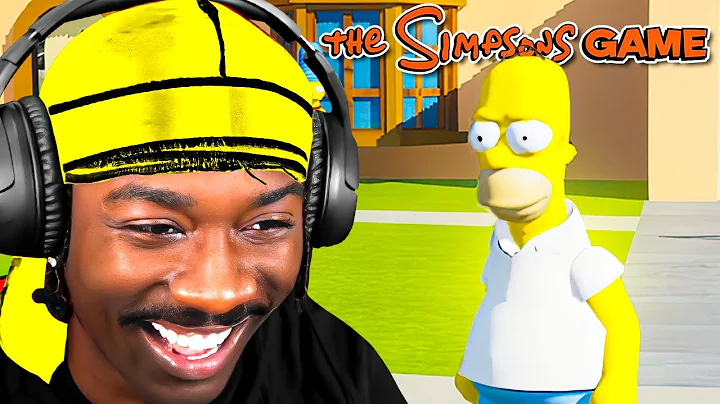 BruceDropEmOff Plays 'Simpsons Game' For The FIRST...
