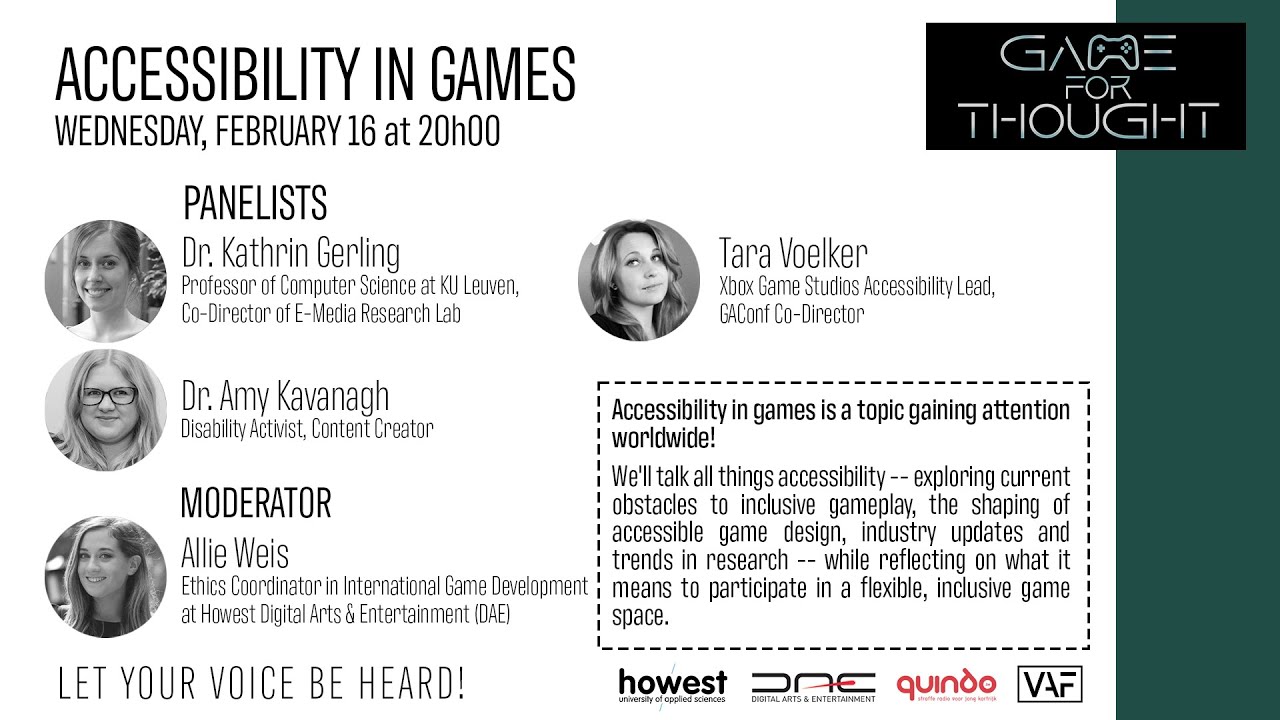 Game For Thought: 'Accessibility in games'