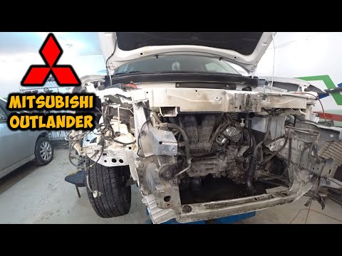 Сам починил Mitsubishi Outlander после сильной аварии за 3 дня!