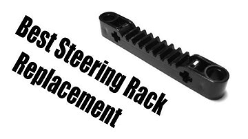 Custom LEGO Technic Steering Rack with Worm Gear + Servo Motor