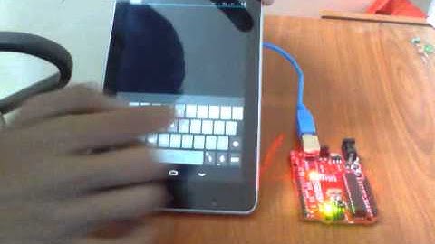 Arduino - Control LED through android device.