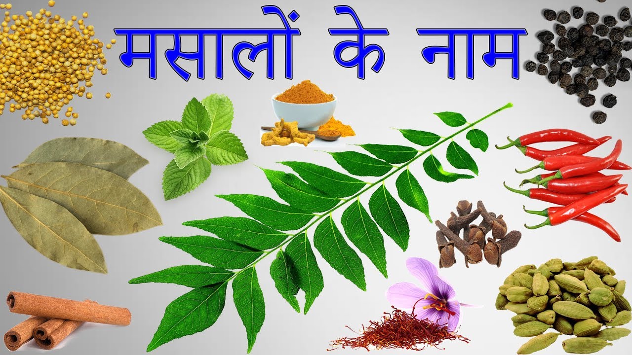 Spices Names in Hindi | मसालों के नाम हिंदी में | List Of Spices In