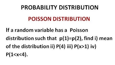 Poisson Distribution - Probability Distribution Problem