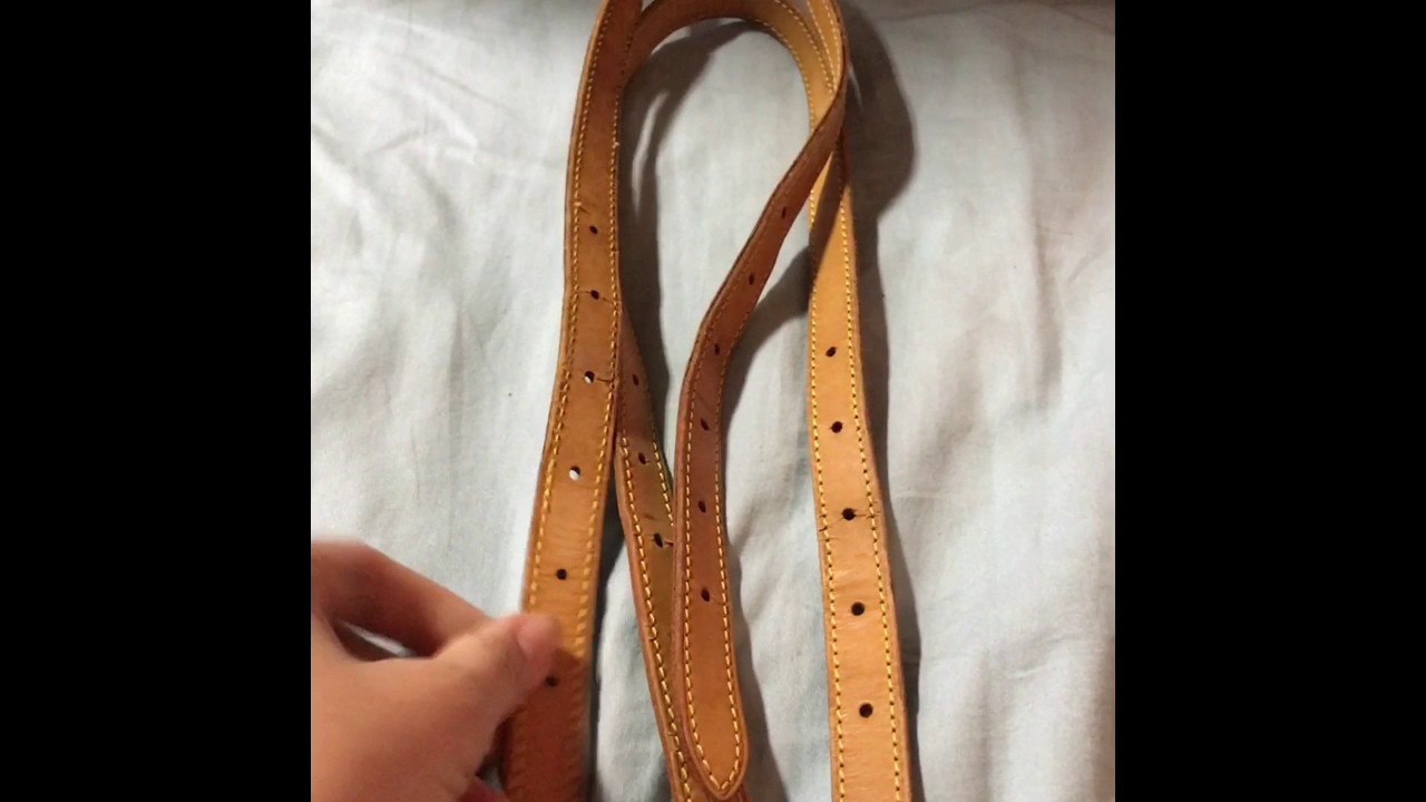 HOW TO CLEAN AND RESTORE OLD LOUIS VUITTON STRAPS - YouTube