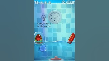 Cut The Rope Experiments 5-1 Bath Time Walkthrough /  Solution Level Guide. 3 Stars.