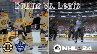 FEAR THE BRUIN or BE-LEAF....   *NHL 24 ONLINE VERSUS*