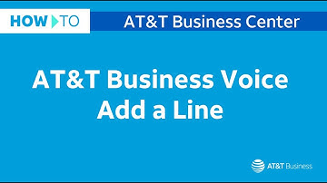 AT&T Business Voice Add a Line