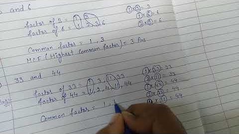 Class - 5th math(10/8/2020) chapter - 6(HCF and LCM) exercise - 6A, sum- 1, 2, 3 and 4