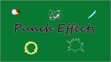 Punch effects green screen (no sounds)
