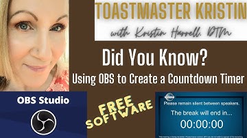 Did You Know? Using OBS to Create a Countdown Timer.