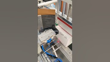 Automatic box label folding labeling machine  working video
