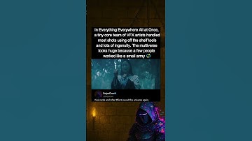 In Everything Everywhere All at Once (2022), a tiny VFX team did most shots.