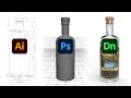 Create 3D objects (.OBJ) using Illustrator & Photoshop for Adobe Dimension product mock-ups (New!)