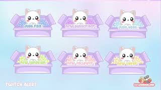 Kitty Animated Twitch Overlay Alerts