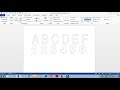how to make dashed letters and number tracing in microsoft word 2013 by using wordart
