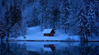 live wallpaper free, lake, forest, snow, winter, trees, female gazelle wallpaper, HD,4k