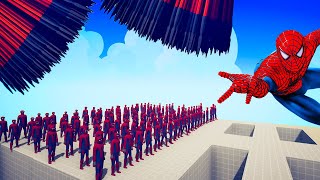 100x MARVEL SPIDER-MAN + 1x GIANT vs 1xEVERY GOD - Totally Accurate Battle Simulator TABS