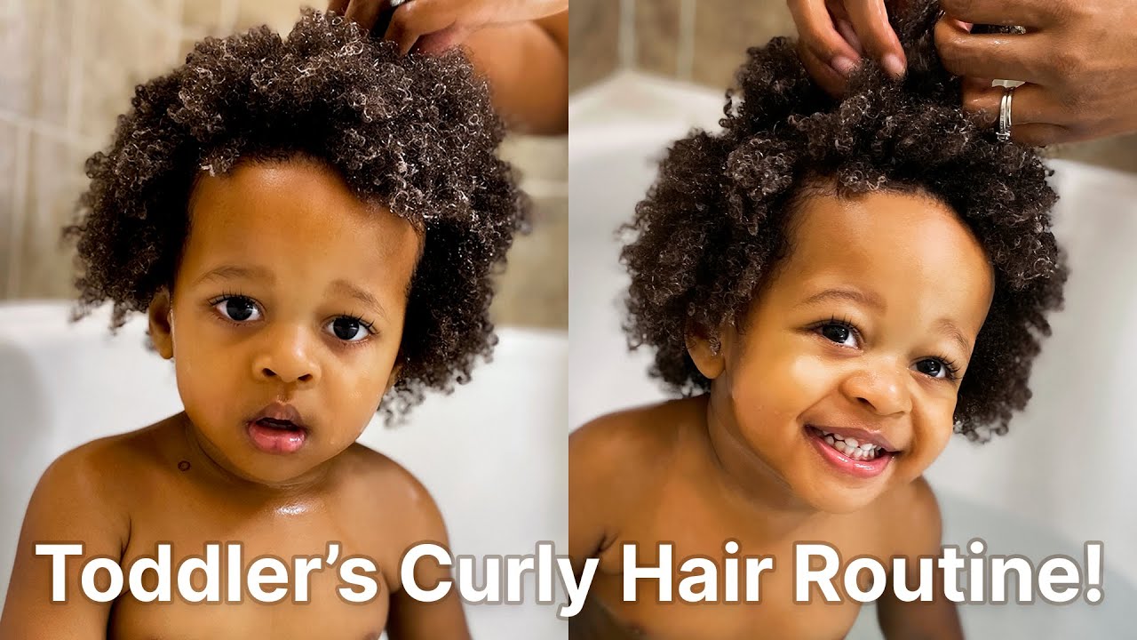 Toddler's Easy Curly Hair Routine Boys LaToya Ebony YouTube