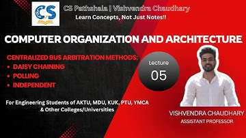 COA | Unit-1 | Lecture-5 | Centralized Bus Arbitration Methods | AKTU B.Tech Computer Science
