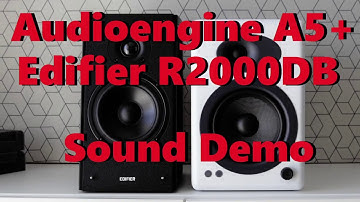 Edifier R2000DB vs Audioengine A5+  ||  Sound Demo w/ Bass Test