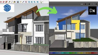 Complete SketchUp villa Import in Dialux Evo - A Step-by-Step Tutorial