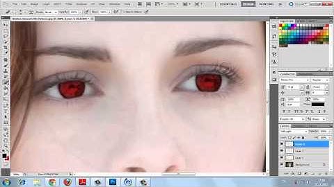 Kristen Stewart vampire photoshop on cs5 tutorial