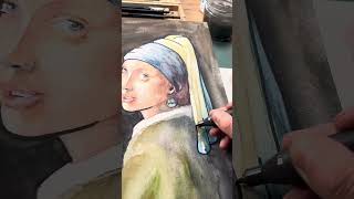 Speedpainting en préparation du cours portrait de novembre. Allez en une grosse heure 😎 #aquarelle