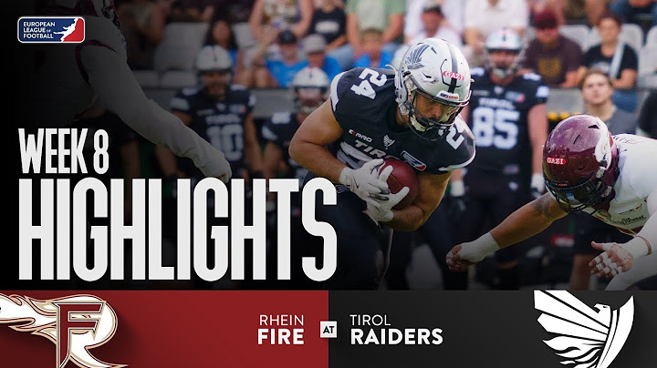 Rhein Fire @ Raiders Tirol - Highlights | Week 8 | Season 2025