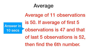 Average of 11 observations is 50. If average of first 5 observations is 47 and that of last 5