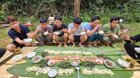 Full video bà cụ 70 tuổi sinh tồn trong rừng đại tiệc tôm suối rau đắng. Nguyễn Tất Thắng