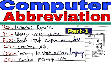 Most Asked Computer Abbreviation part-1| Computer MCQ for Osssc,Ossc,Opsc,PEO,JA