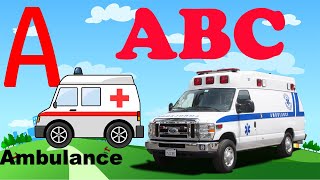 Learn Alphabet ABC to XYZ//A for Ambulance//B for Bee//C for Car//Z for Zebra With NB Arts