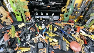 Lots of Toy Weapons Types - Noisy Pistols. Toy Rifles