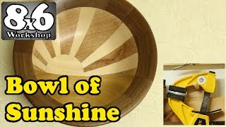 Woodturning - Bowl of Sunshine - Segmented Woodturning project