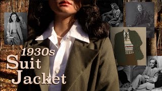 Making a 1930s Wool Suit Jacket | Casual Vintage