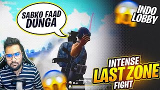 Conqueror Rank Push - Intense last zone fight - Pubg mobile 😰😰